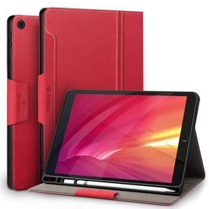 Antbox Case for iPad 10.2" 9th/8th/7th Gen w Pencil Holder (Red)